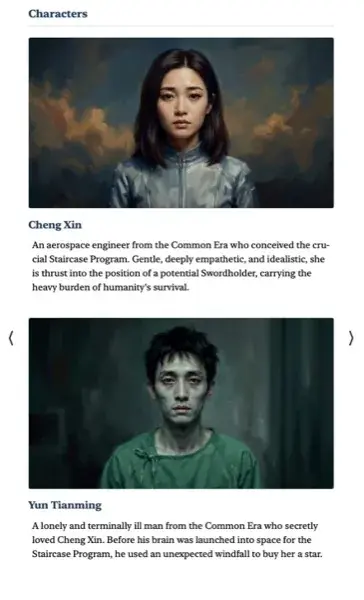 Story Atlas character portraits with names and short descriptions